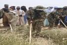 AGADEZ: Le Ministre de l'Hydraulique, de l'Assainissement et de l'Environnement Colonel MAIZAMA Abdoulaye procède au lancement officiel de la campagne nationale de lutte contre les feux de brousse.